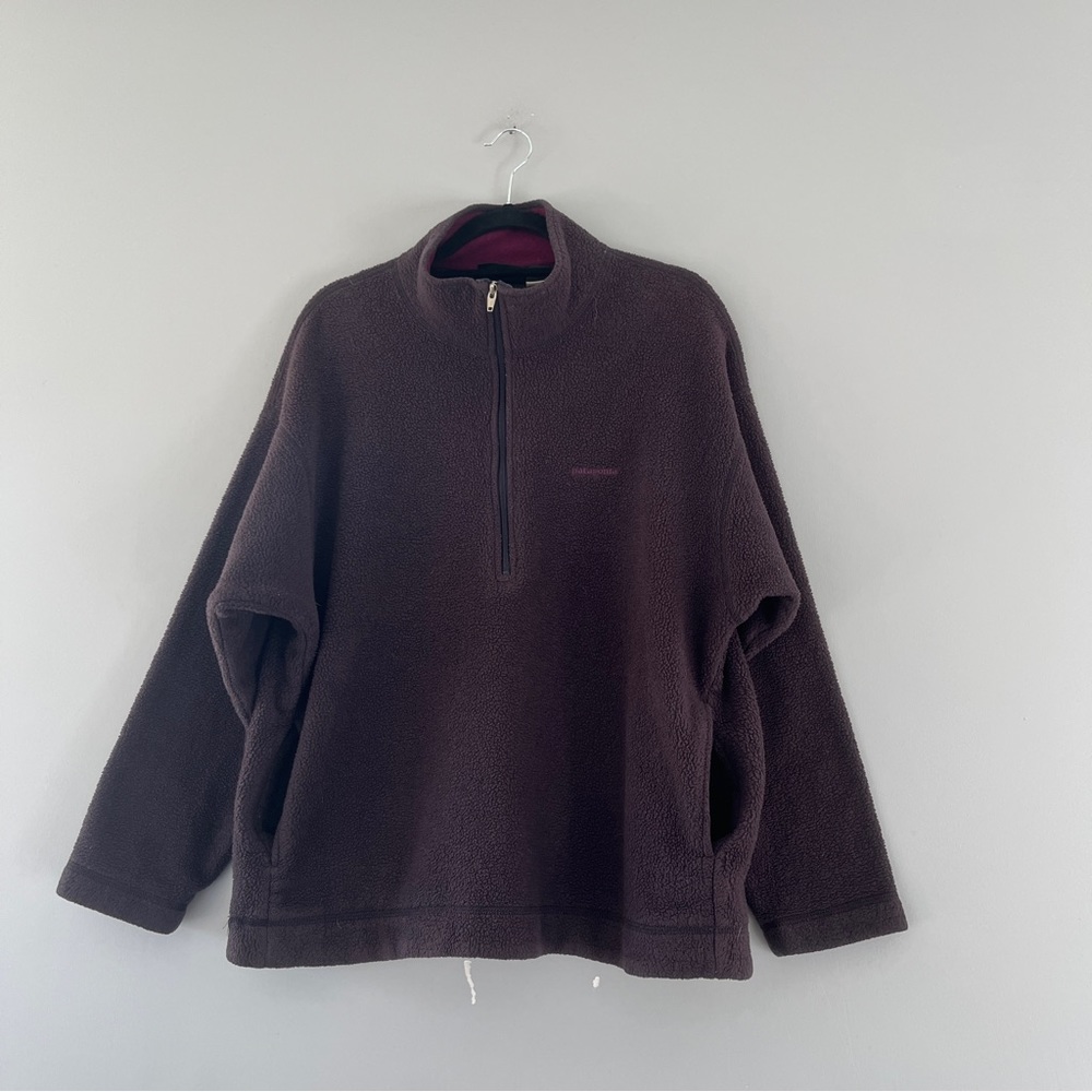 Vintage Patagonia Dark Purple Fleece Knit Pullover Size Large